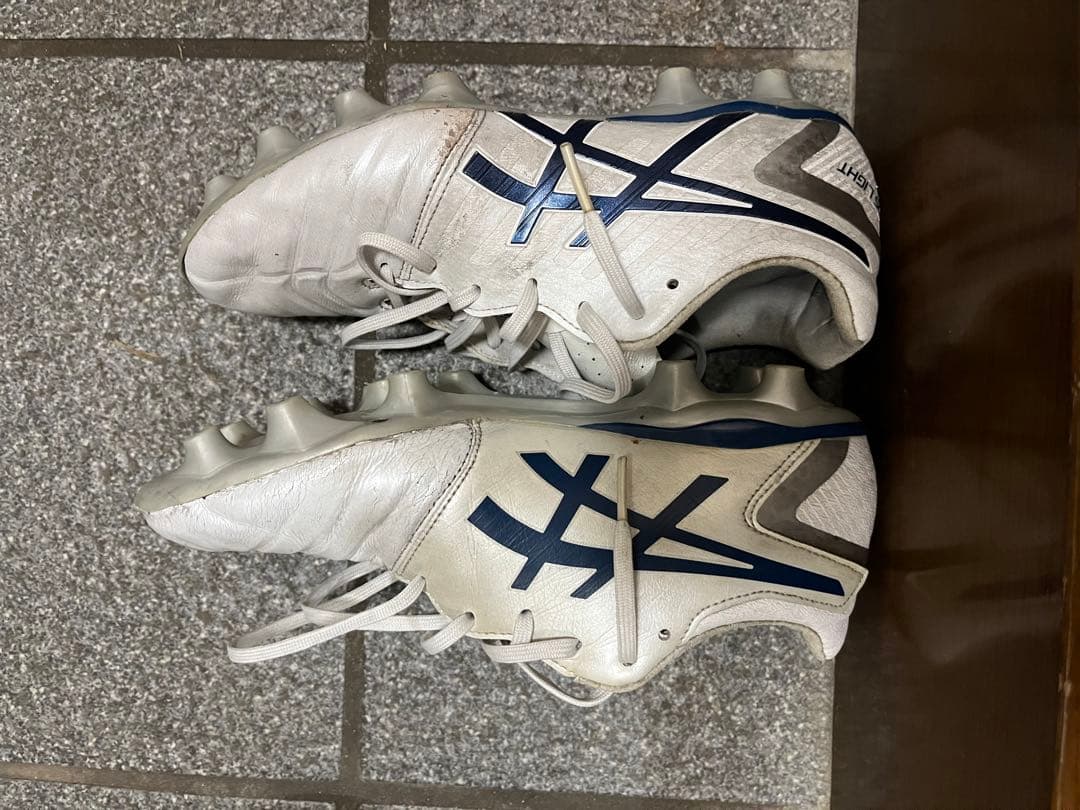 アシックス DS LIGHT WIDE 24.0cm 1103A080 白×紺