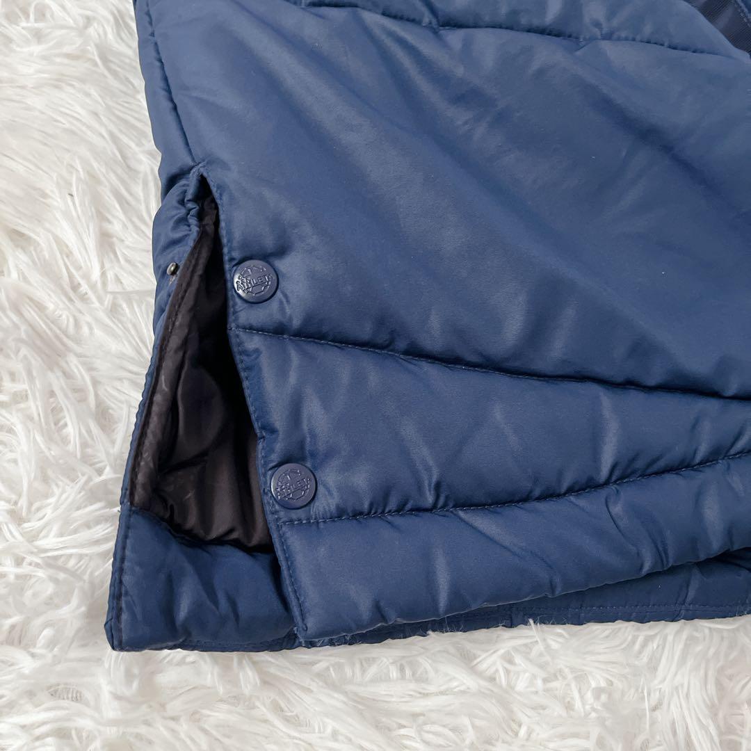 美品✨アスレタ ベンチコート 迷彩切り替え フード付き 中綿ロングコート L