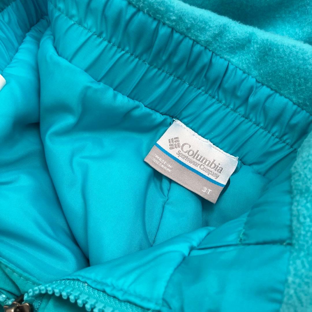 Columbia キッズ　スキーウェア　3T 100 ピンク×エメラルド