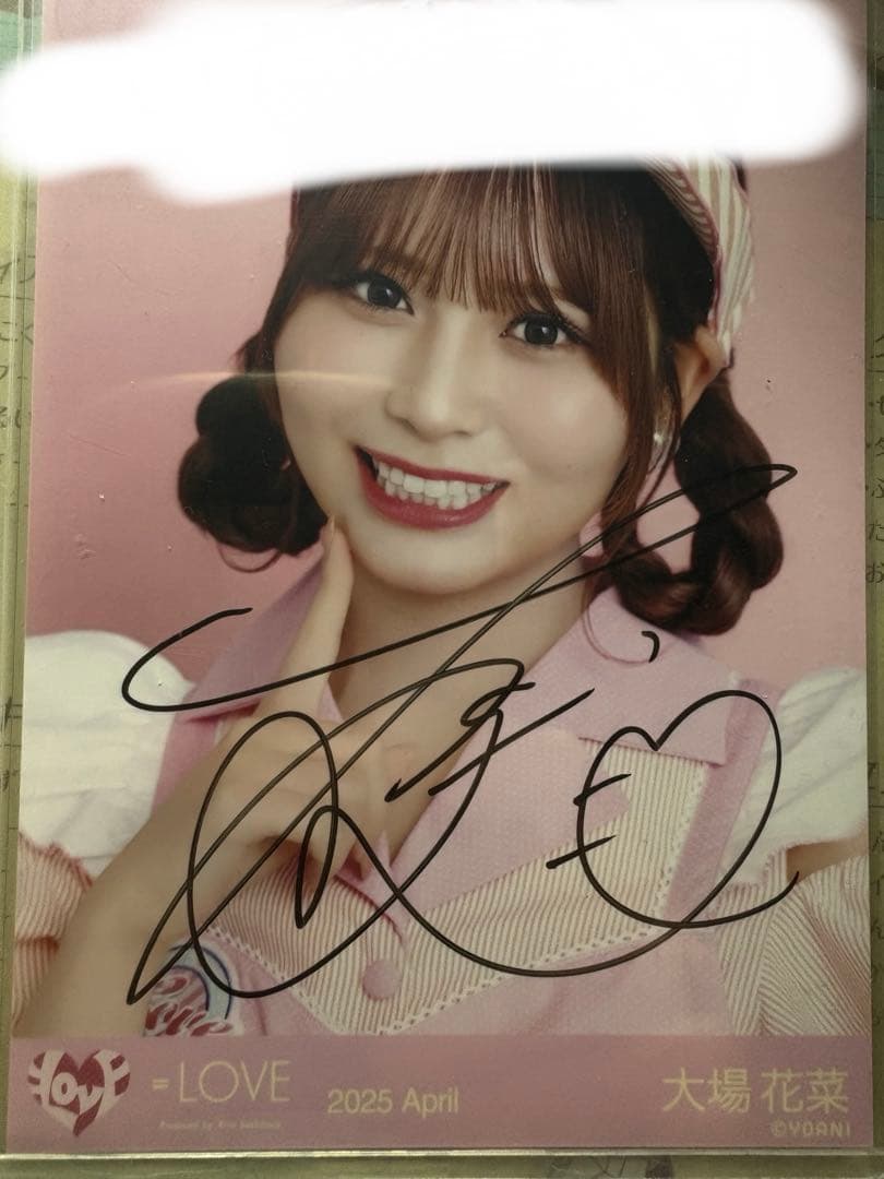 の*様 イコラブ 生写真 直筆コメあり 大場花菜