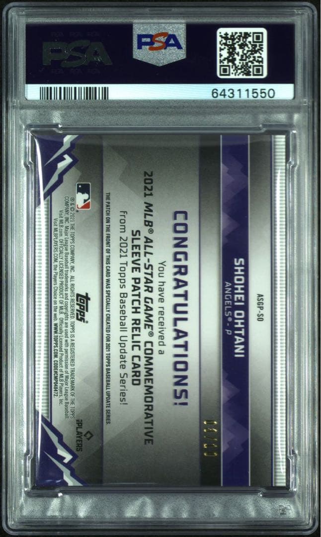 10Siri 大谷翔平 2021 Topps Update All-Star