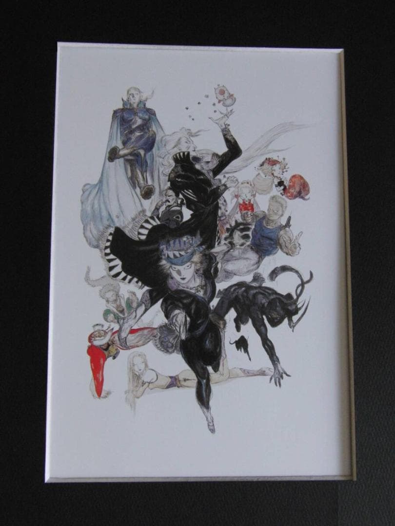 天野喜孝、【アンサンブル】、希少な額装用画集より、厳選、新品額装、マット額装付