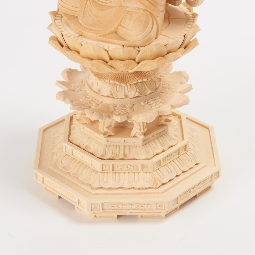 桧　２.５寸　釈迦如来　＃０５４