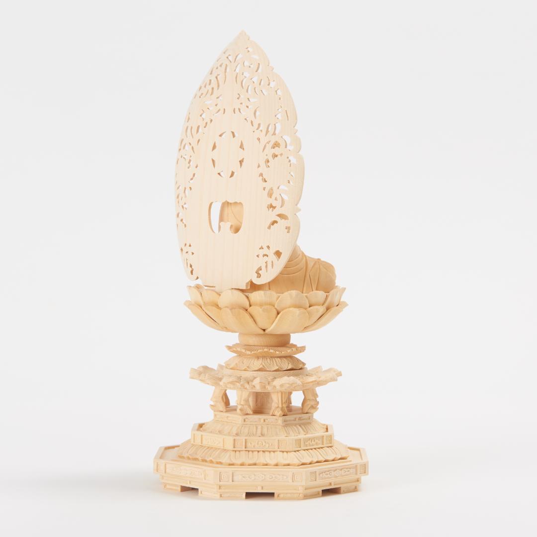 桧　２.５寸　釈迦如来　＃０５４