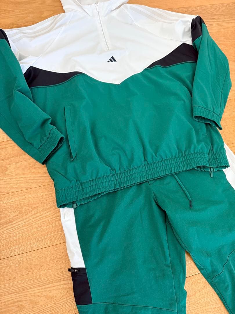 adidas セットアップ　ハーフジップパーカー Lサイズ