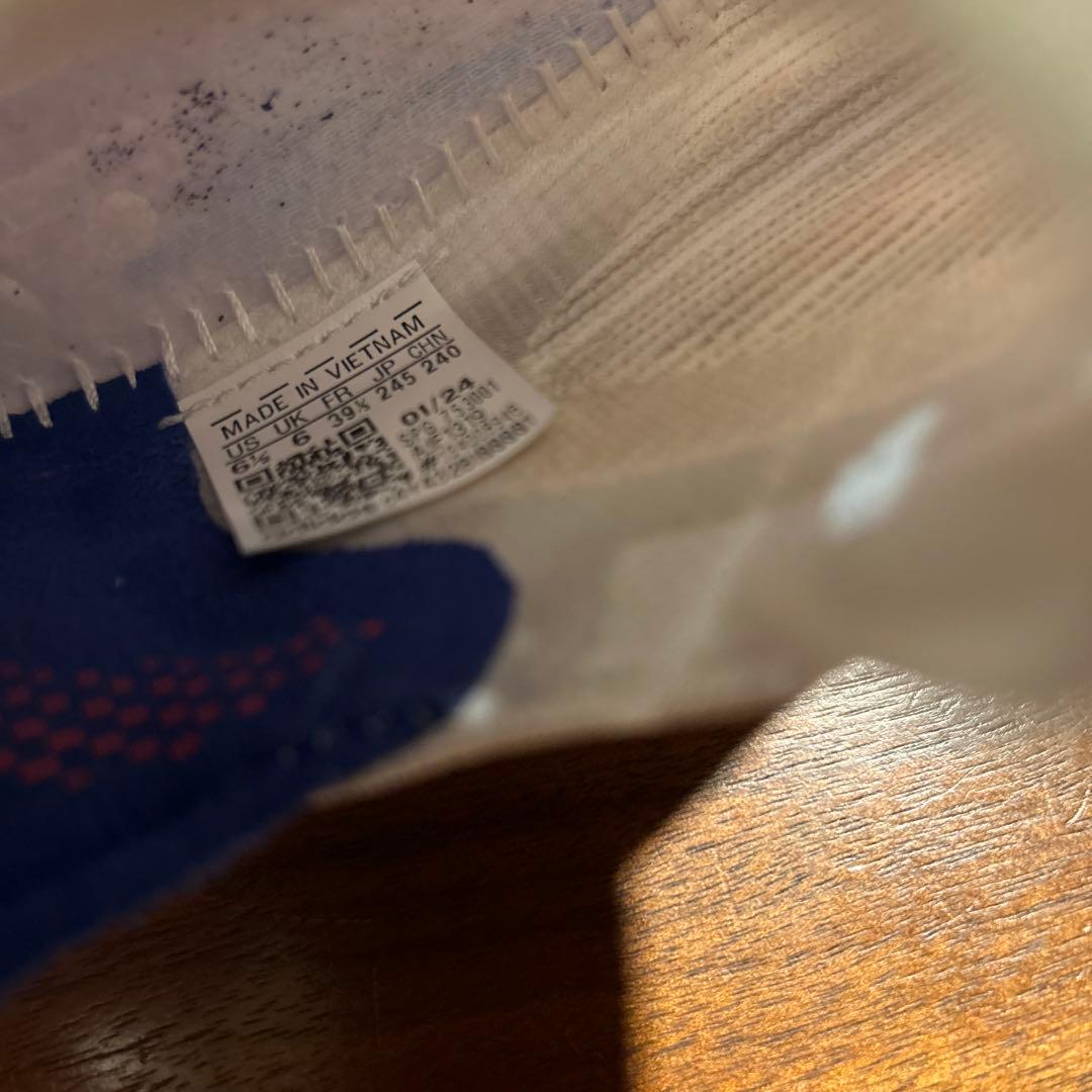 adidas F50 サッカーシューズ ホワイト/レッド/ブルー 24.5cm