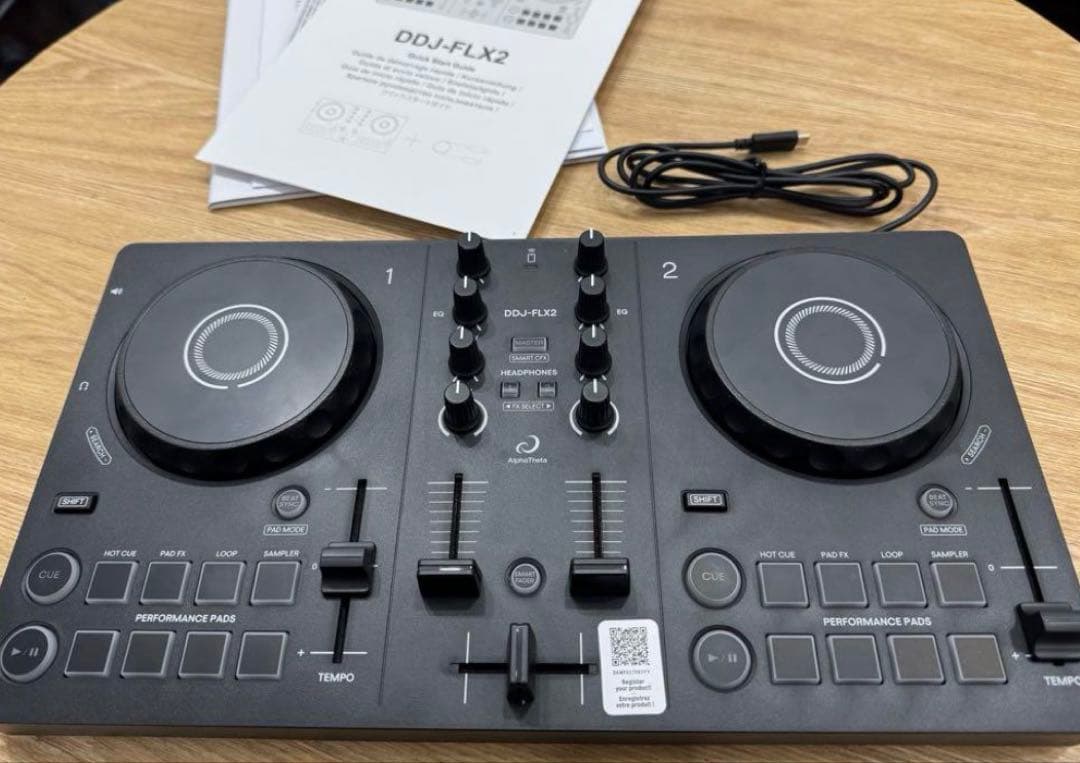 alphatheta DDJ-FLX2 DJコントローラー 別売ヘッドホン付属