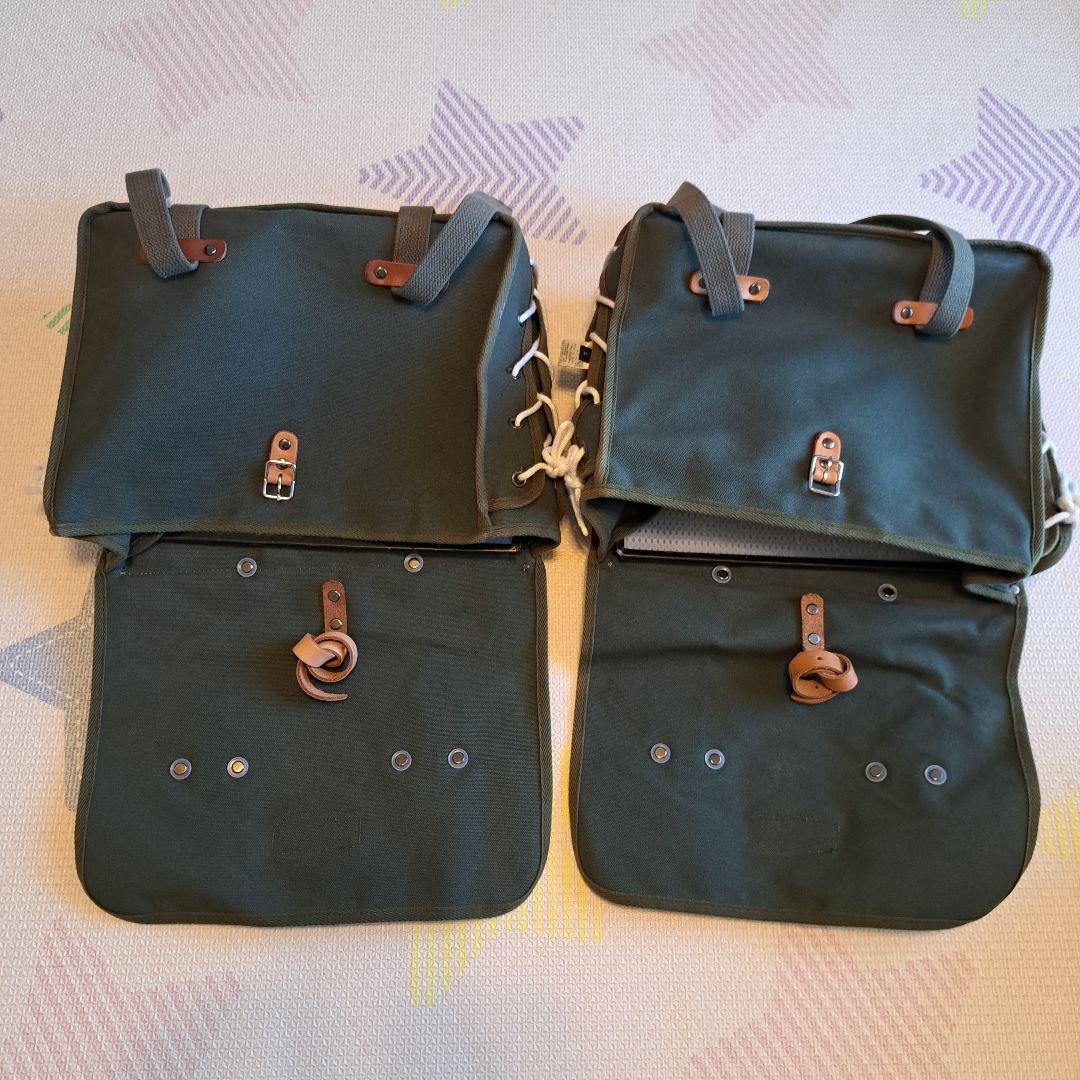 OSTRICH オーストリッチ　自転車　車体装着バッグ オリーブグリーン　ペア