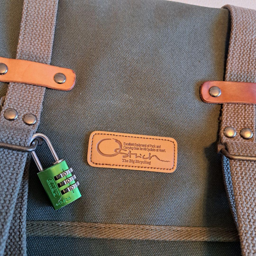 OSTRICH オーストリッチ　自転車　車体装着バッグ オリーブグリーン　ペア