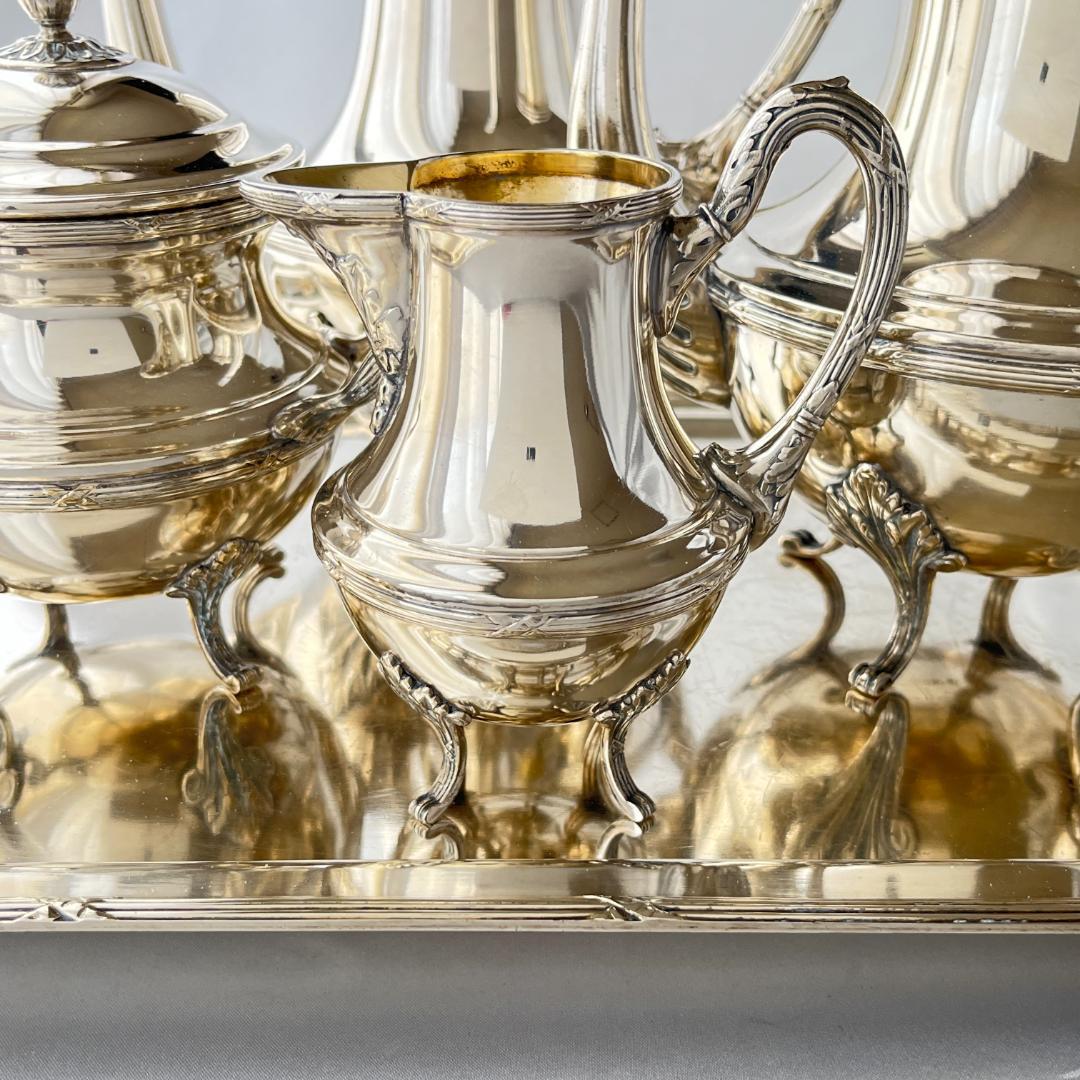 【仏蘭西】 Louis XVI ティーサービス 5点 トレー ルイ16世スタイル