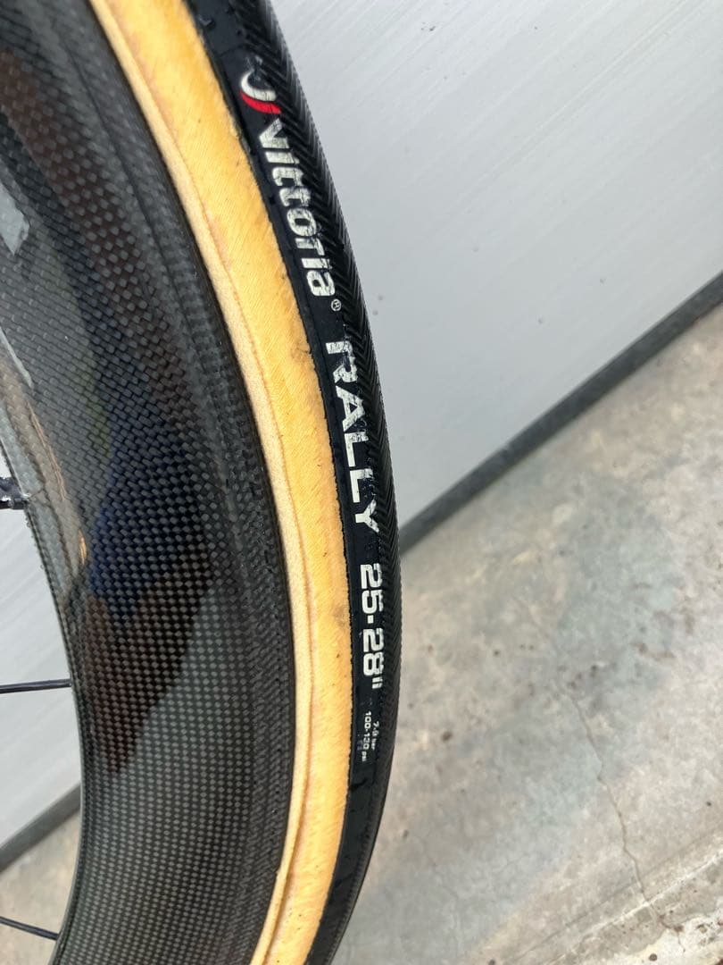 フルクラム　レーシングスピード50カーボンホイール前後セット　タイヤ&予備タイヤ