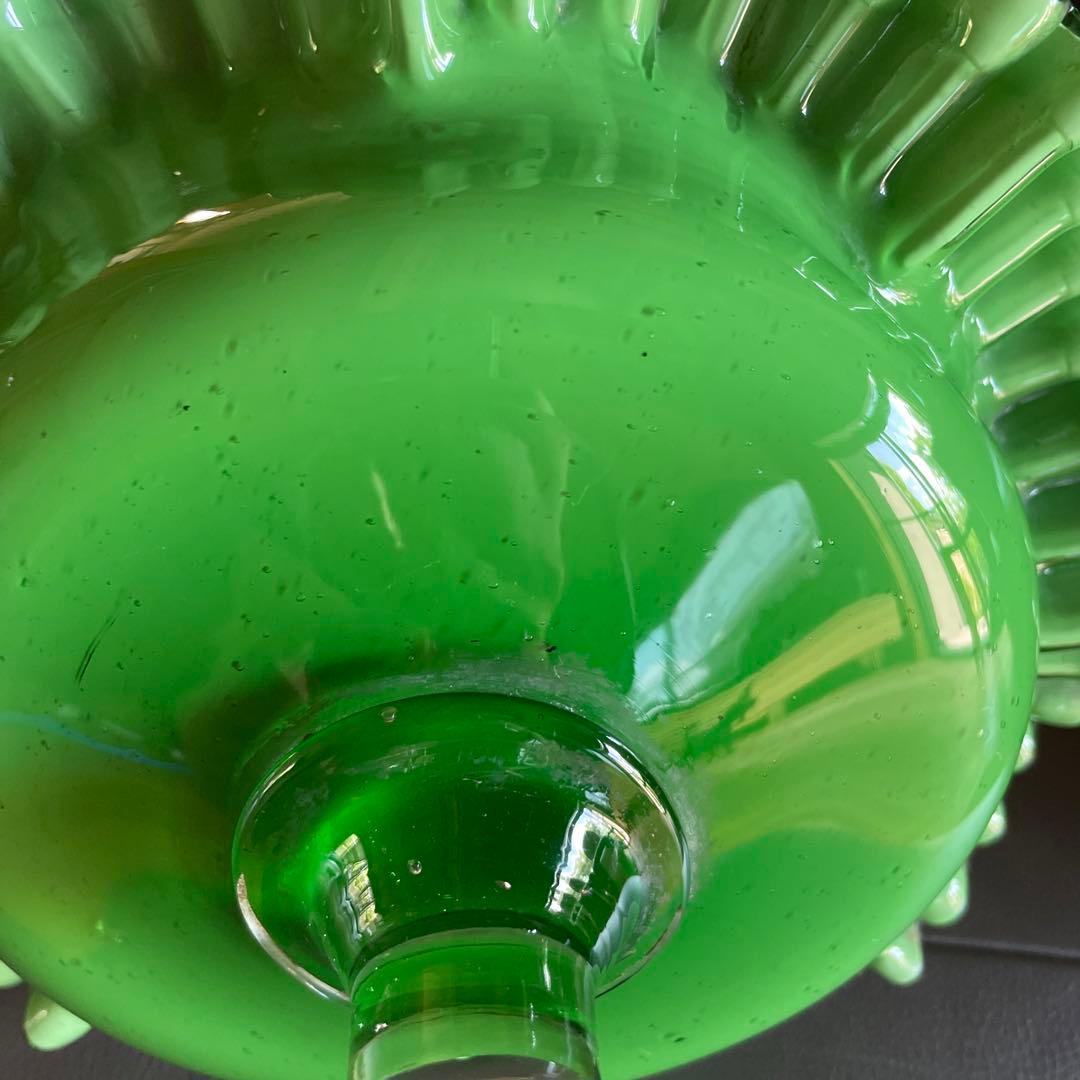 大正ガラス 脚付フリルガラスコンポート