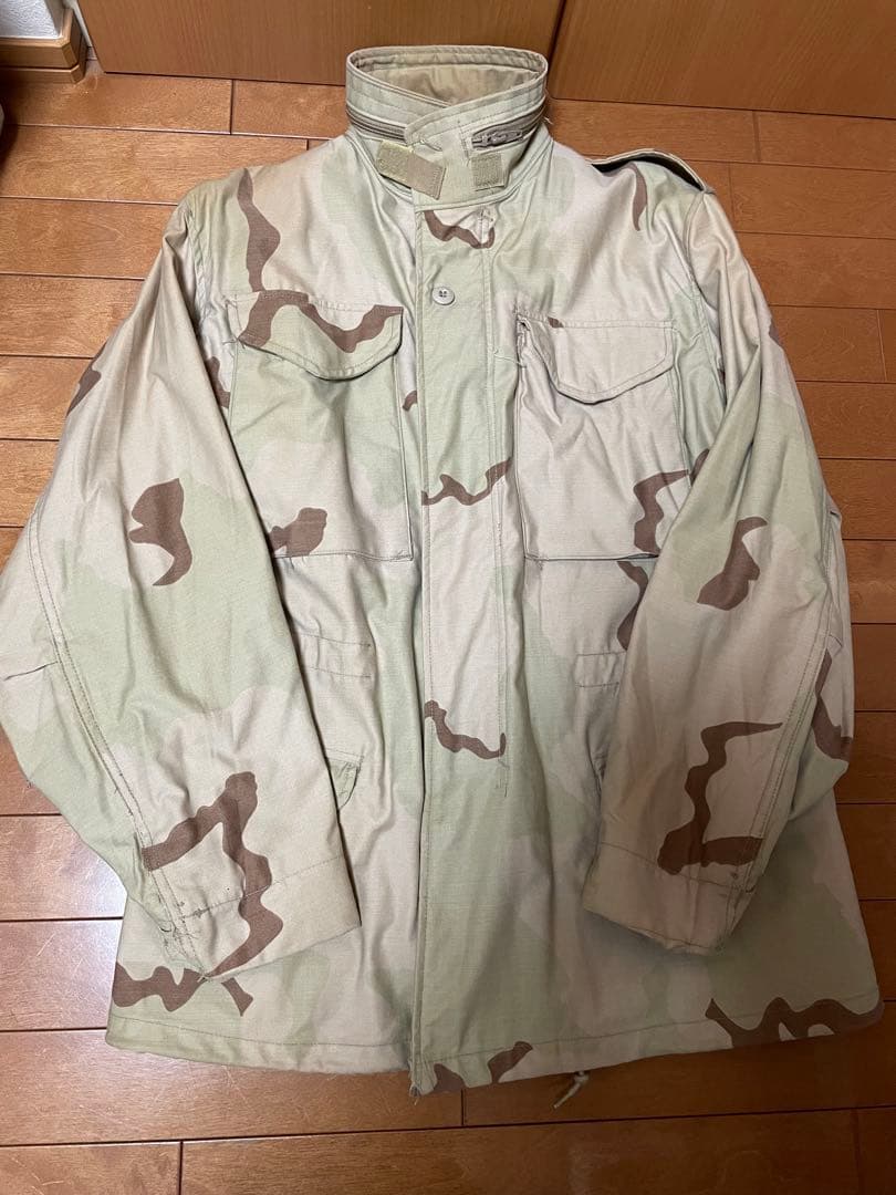 米軍　フィールドジャケット　ミリタリー  迷彩　ベージュ　デザートカモ