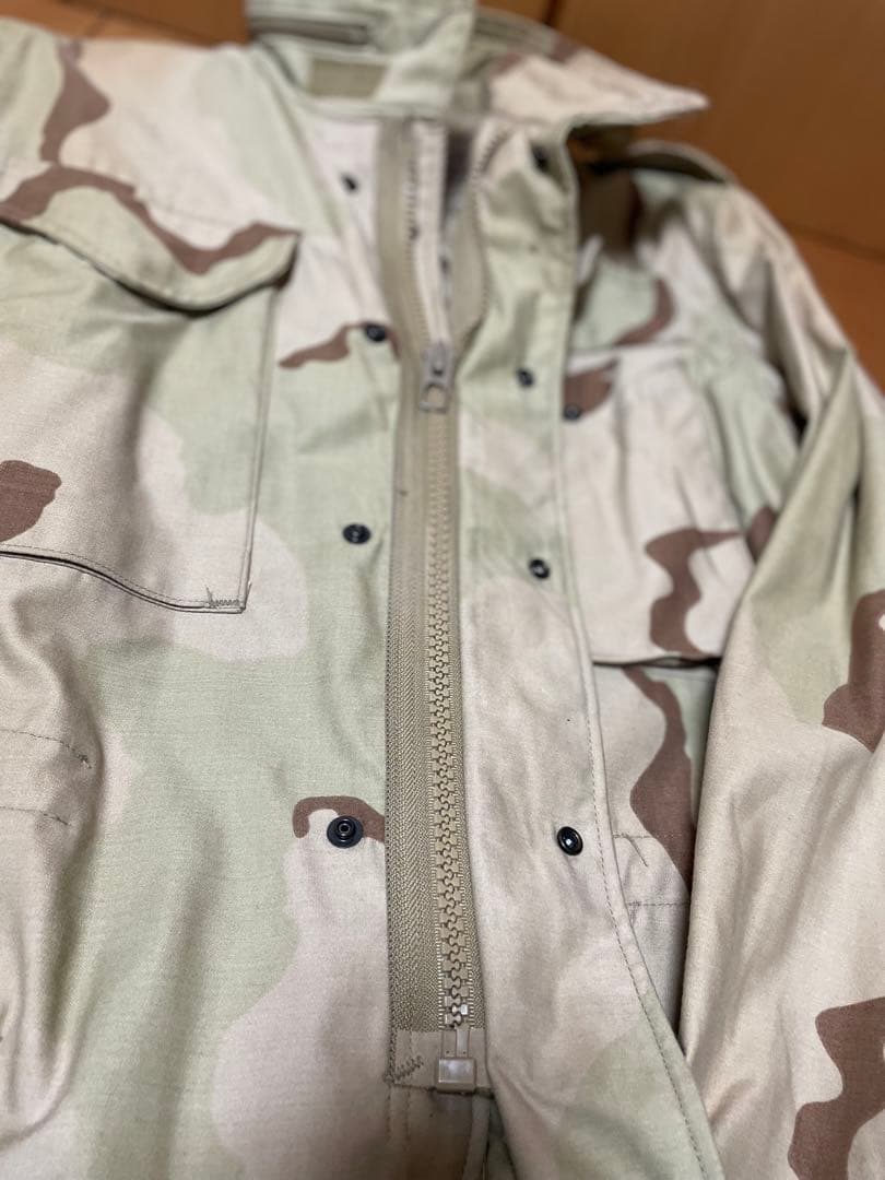 米軍　フィールドジャケット　ミリタリー  迷彩　ベージュ　デザートカモ