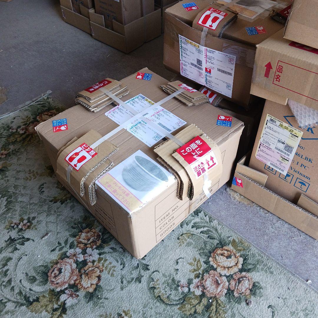 新品　特大　∅50　 陶器　睡蓮鉢　メダカ鉢　手書き絵　花柄　手造り　高級品LB