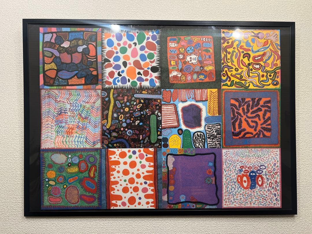 草間彌生アートポスターフレーム付き