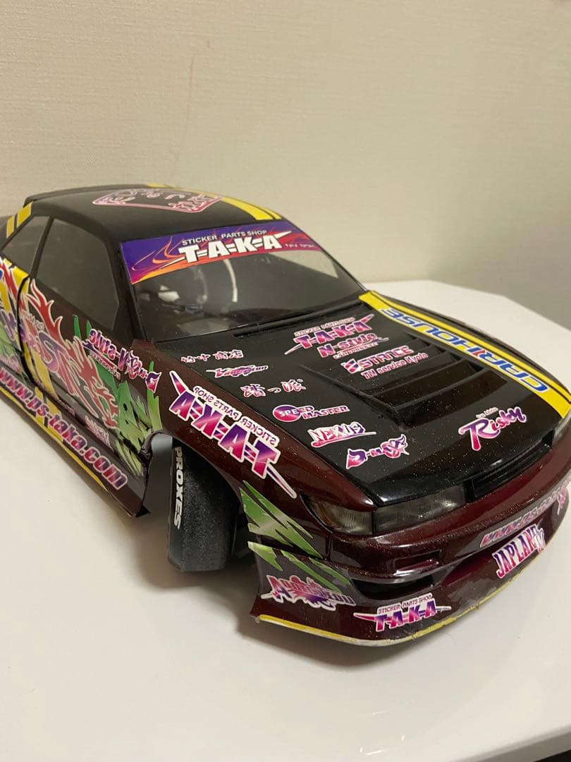 藤尾仕様のs13シルビア 3Dデカール貼付 2つのボディーをひとつにしてあります