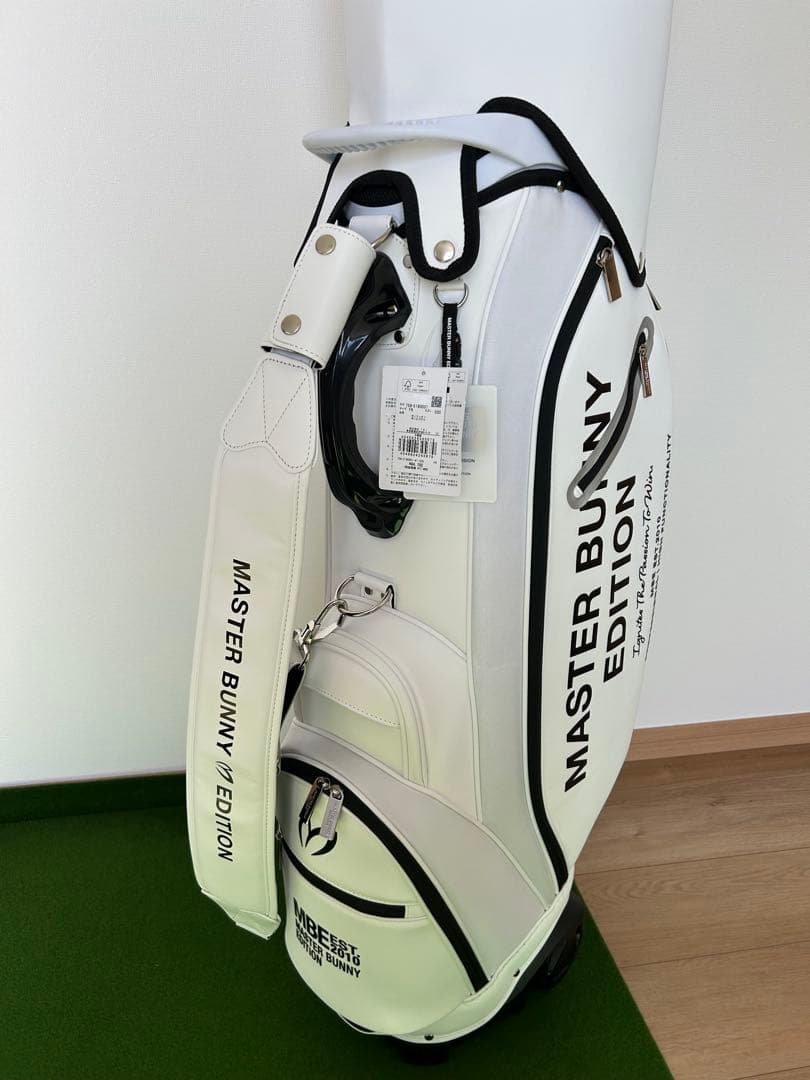 マスターバニーエディション　キャディバッグ　ホワイト　白黒　未使用　限定