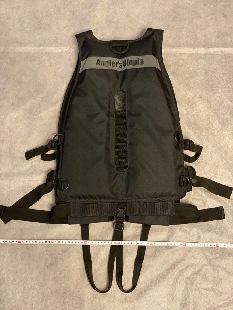 Angler's Utopia フィッシングベスト ブラック