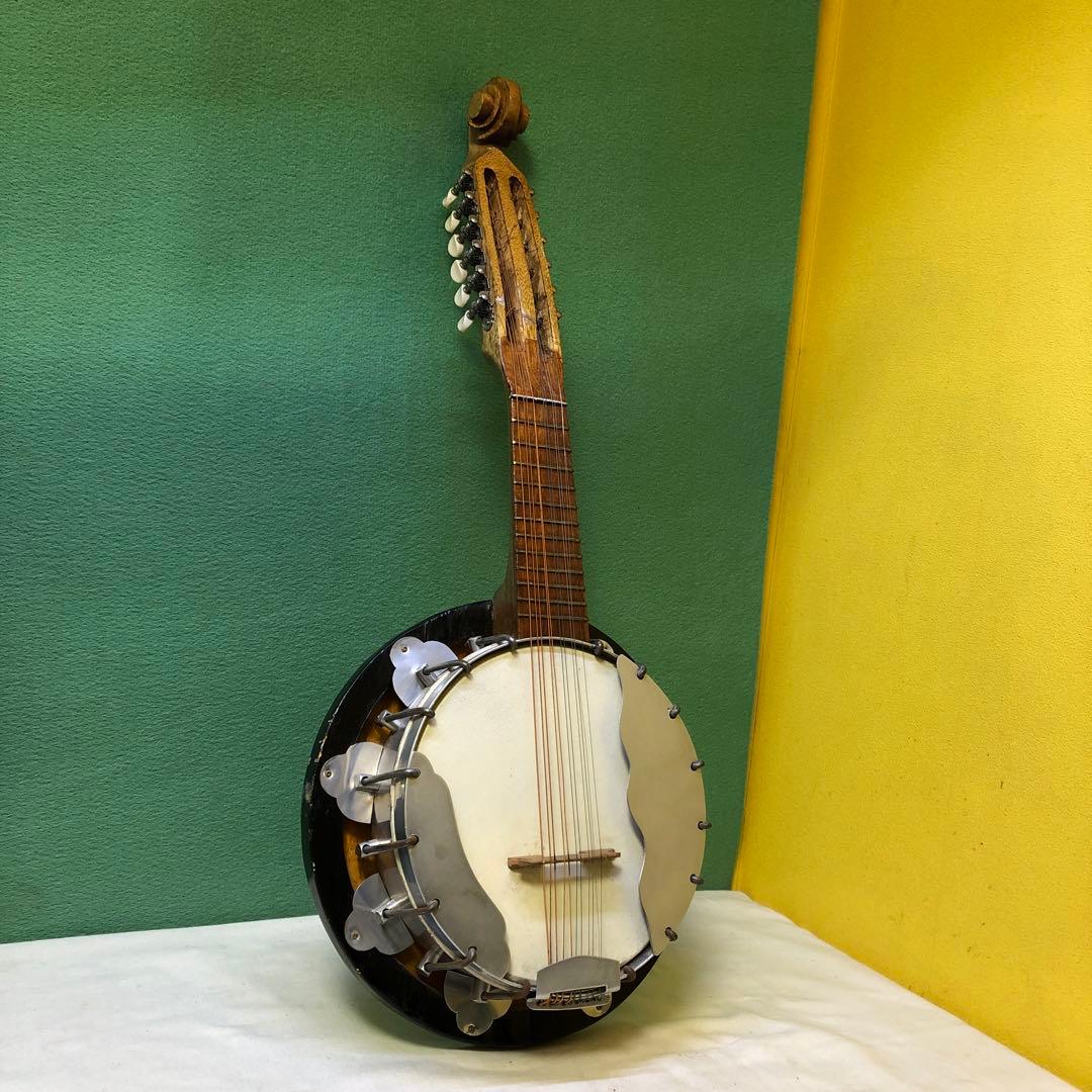 12弦バンジョー 木製ボディ メタルフープ付き