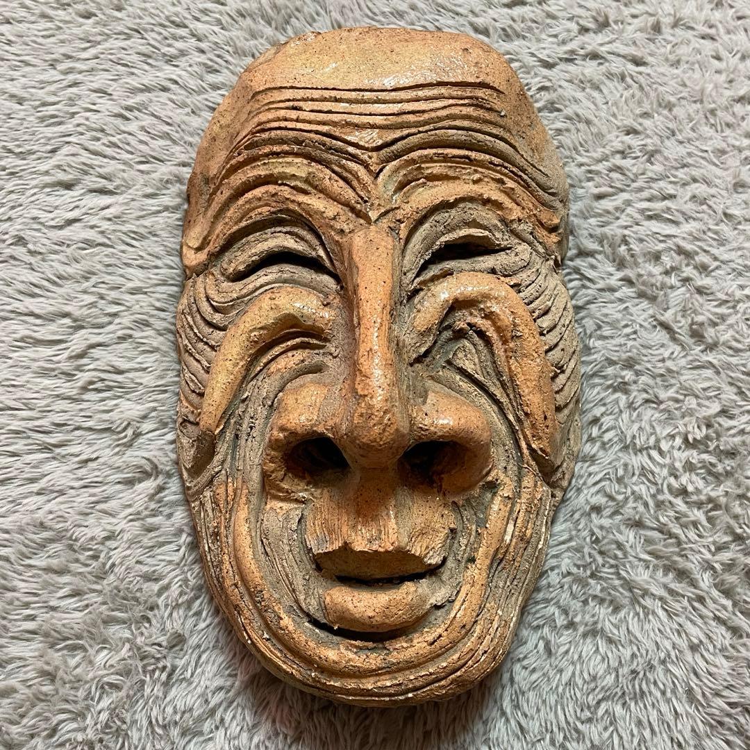 最終価格　希少　時代物　面　陶器