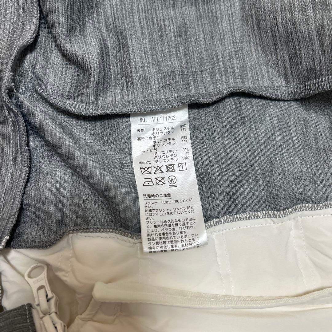 ★超美品★and per se ゴルフアウター　グレー×オフホワイト M 防寒服