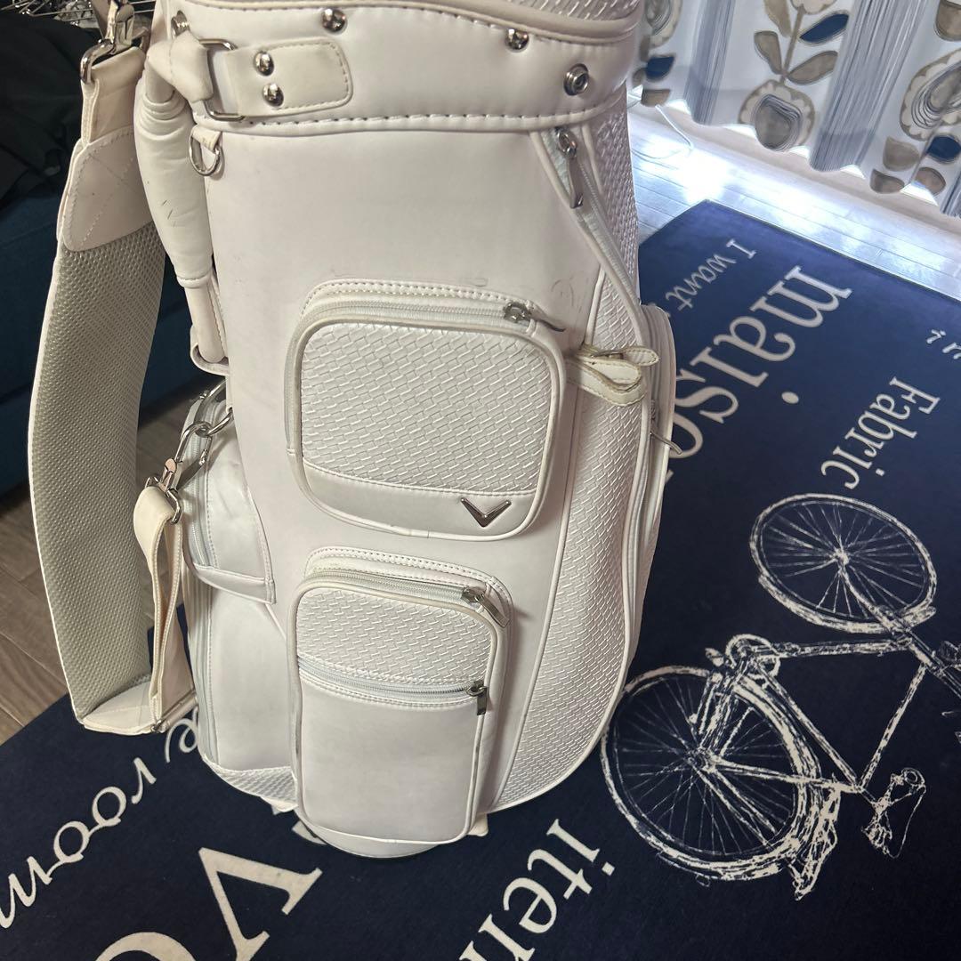 ホワイトゴルフバッグ・キャディバッグ