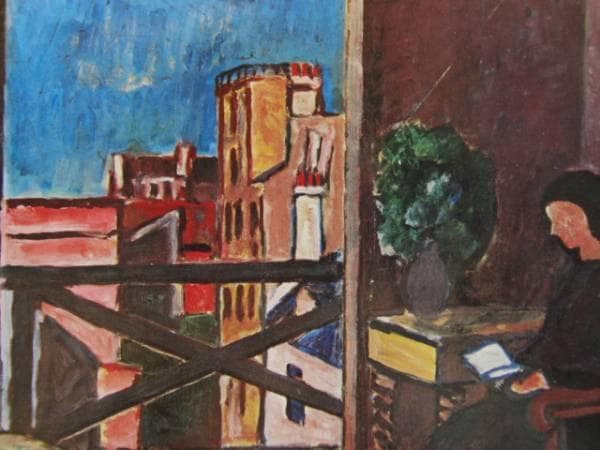 山口　薫、パリーのアトリエにて、限定版、額装用画集より、新品高級額