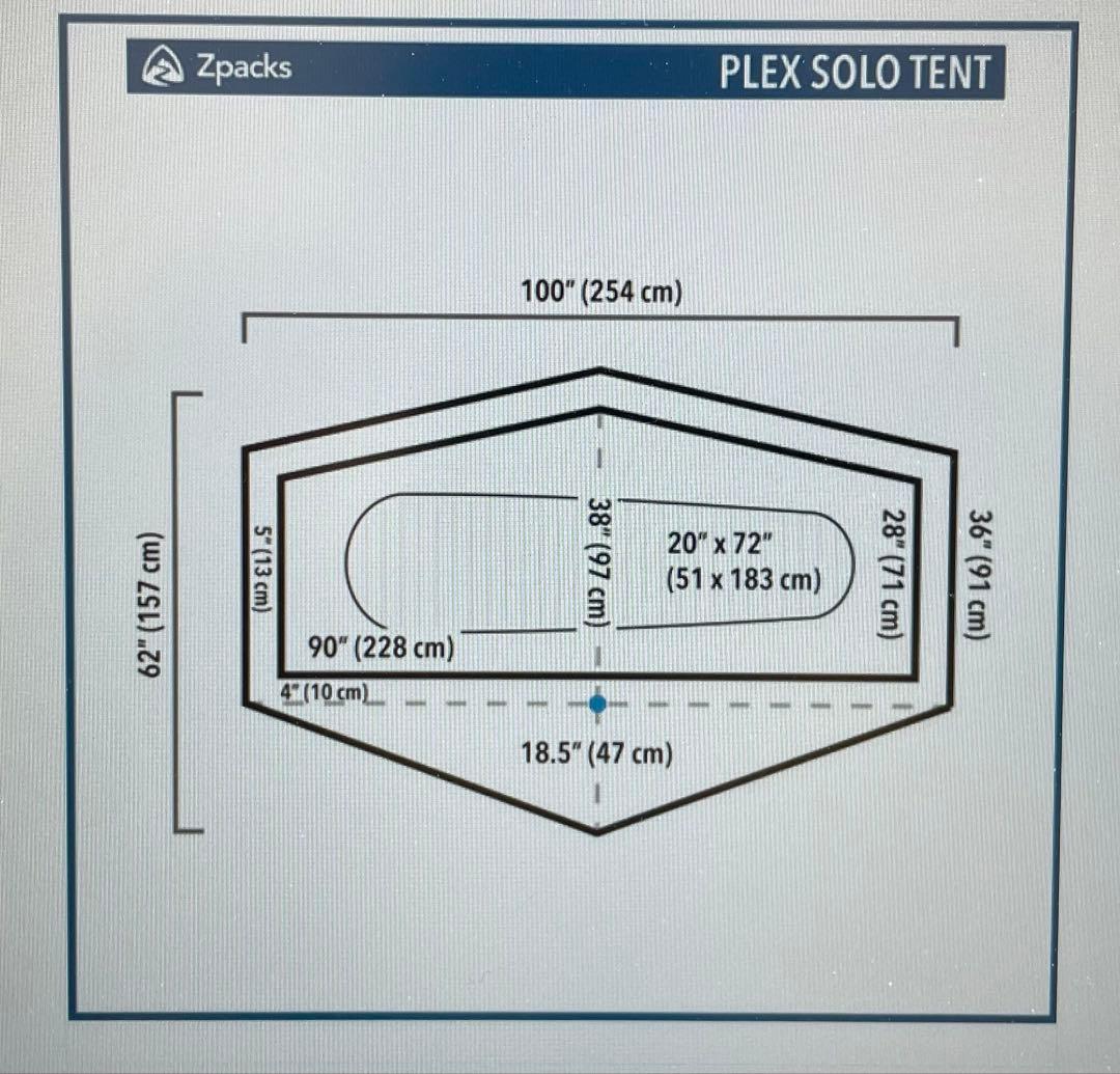 【週末限定価格】Zpacks Plex Solo Blue
