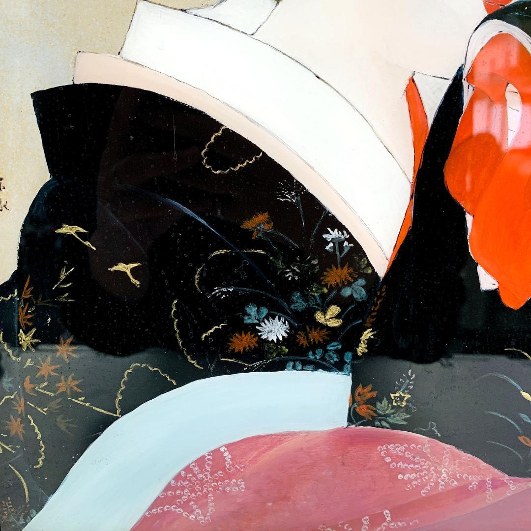 真作保証 伊東深水 日本画 美人画 画寸h39.5×w26cm R8SD22