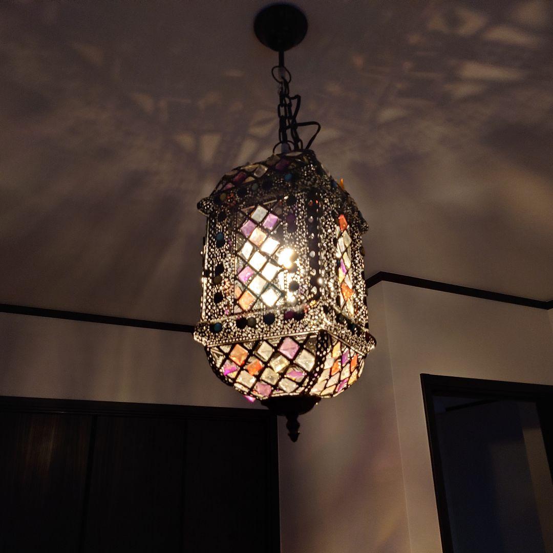 【希少品】 モロッコ風 ペンダントライト　吊り下げライト　アンティーク