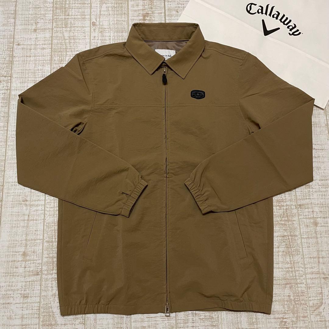 新品 キャロウェイ トラヴィスマシュー ブルゾン チビロゴ ベージュ XLサイズ