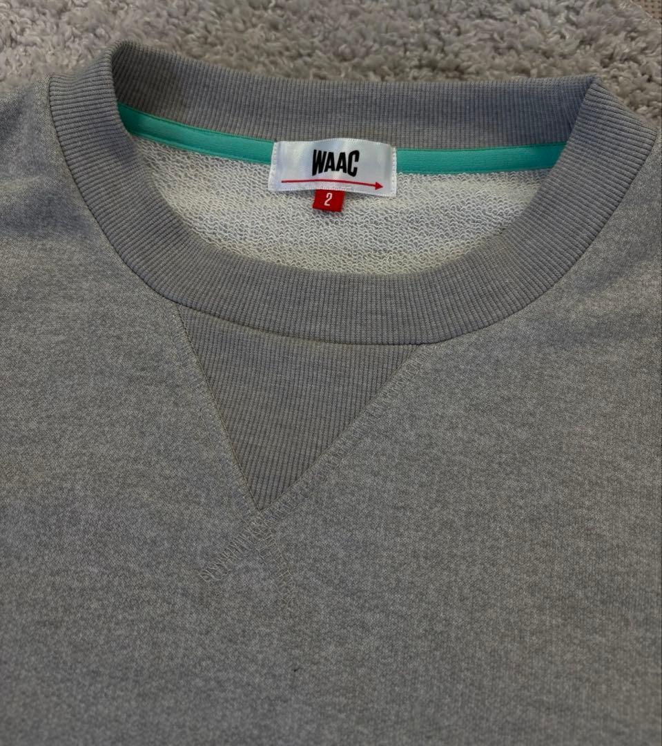 WAAC ビッグロゴネーム 長袖　ゴルフウェア　トレーナー スウェットgolf