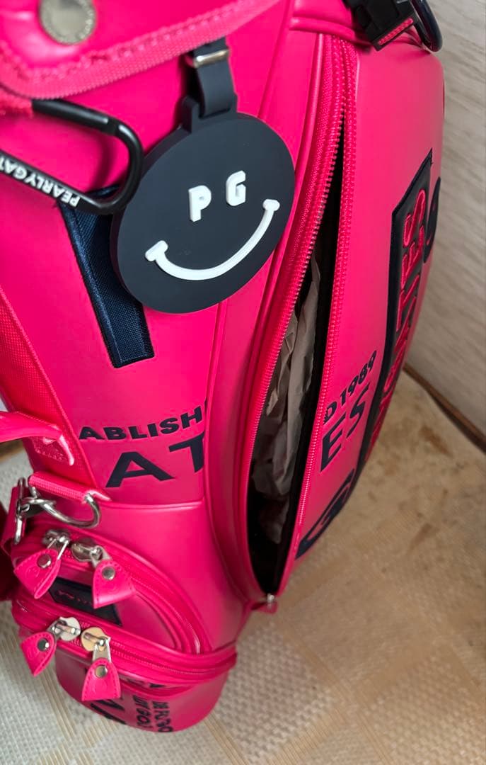 新品 PEARLY GATES キャディバッグ ピンク ゴルフ パーリーゲイツ