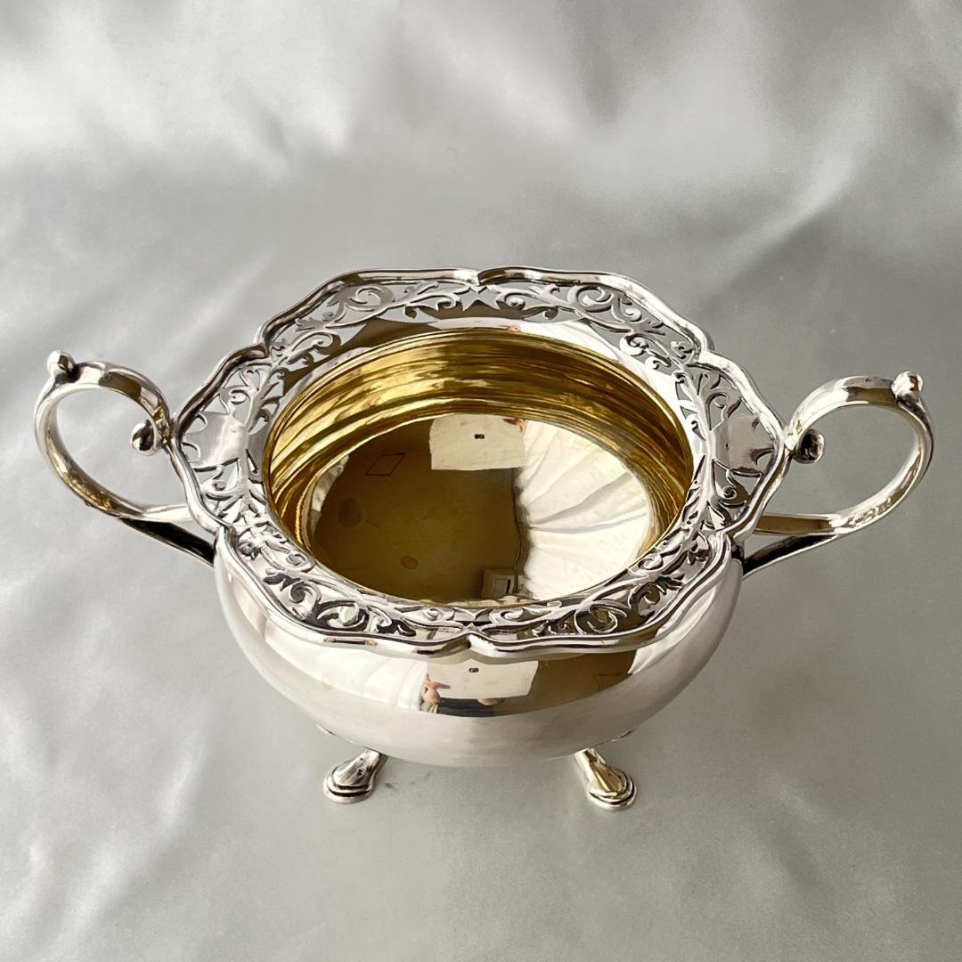 【 James Deakin】 透かしのティーセット 3点　ティーポット