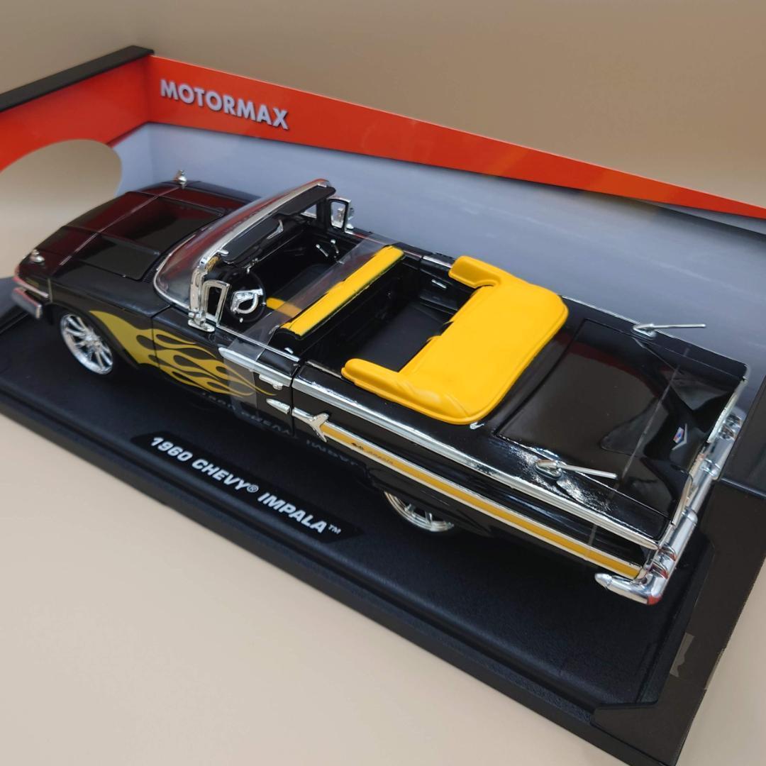 1/18 シェビーインパラ 1960 ブラック/フレーム 1960 MM製
