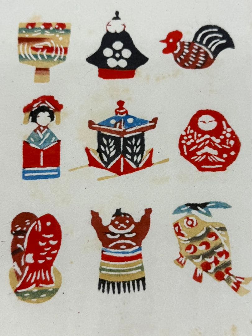 紅型染 民藝 型染 6枚