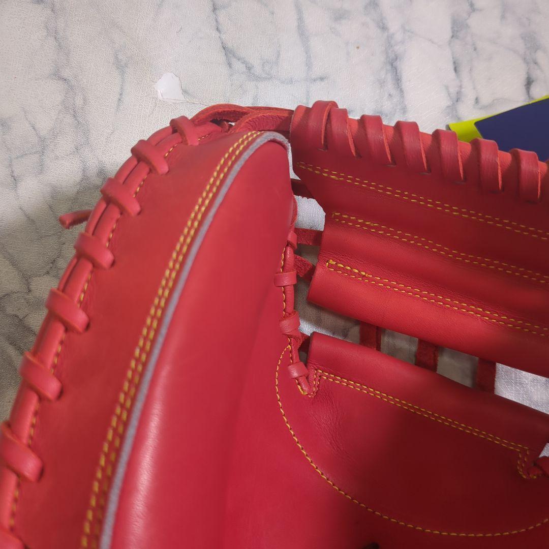 【未使用・タグ付き】アシックス　硬式野球用キャッチャーミット オレンジ