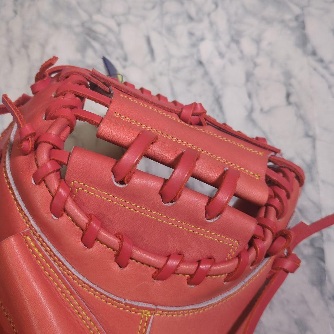 【未使用・タグ付き】アシックス　硬式野球用キャッチャーミット オレンジ