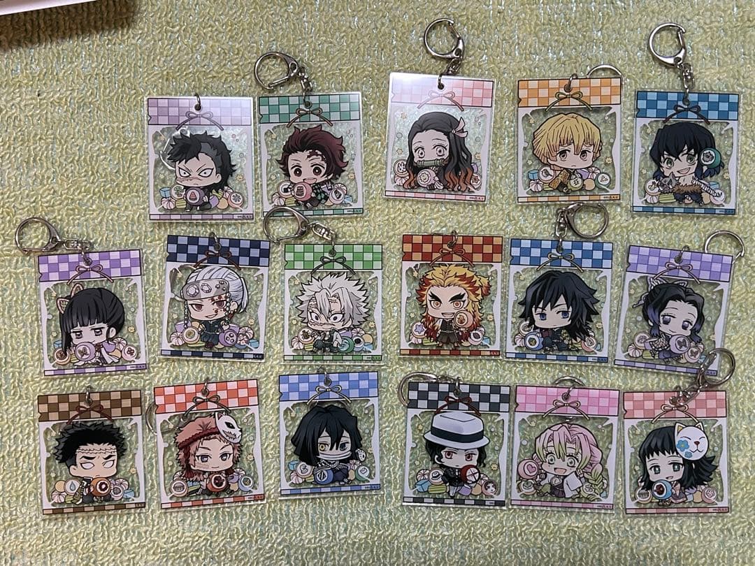 鬼滅の刃 プティコロ トレーディングアクリルキーホルダー 17種セット