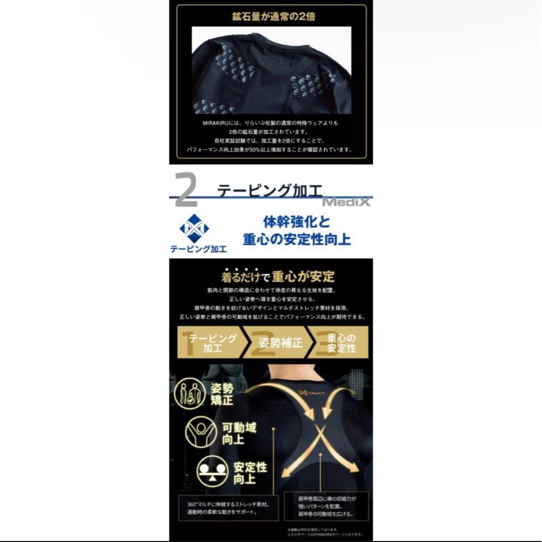 MIRAKIRU ブラックアンダーシャツ MediX リライブ加工