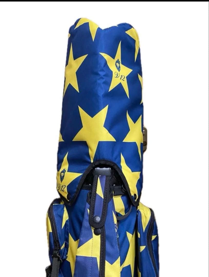 VTWELVE 912 ゴルフバッグ 青と黄色の星柄