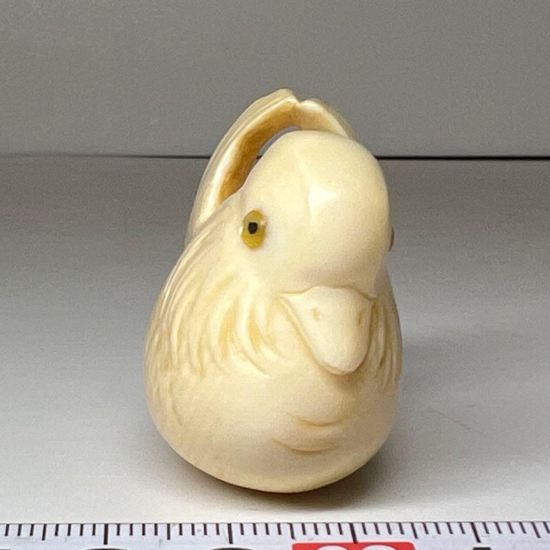 光正在銘 おしどり 根付 39g 東キ8-0204☆1F トヒト