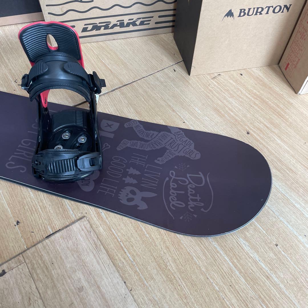 デスレーベル×ZUMA　グラトリ◎トラストガール　バイン付スノーボードセット