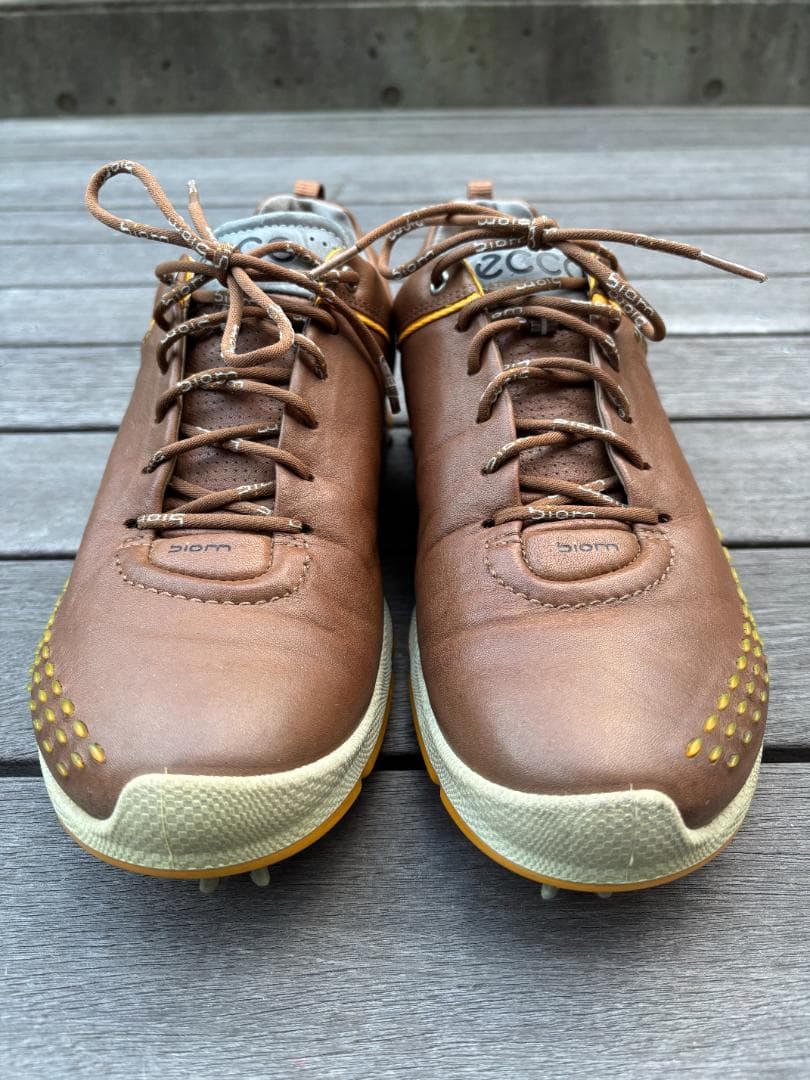【高級】ECCO エコー ゴルフシューズ BIOM G2 ヤクレザー 43