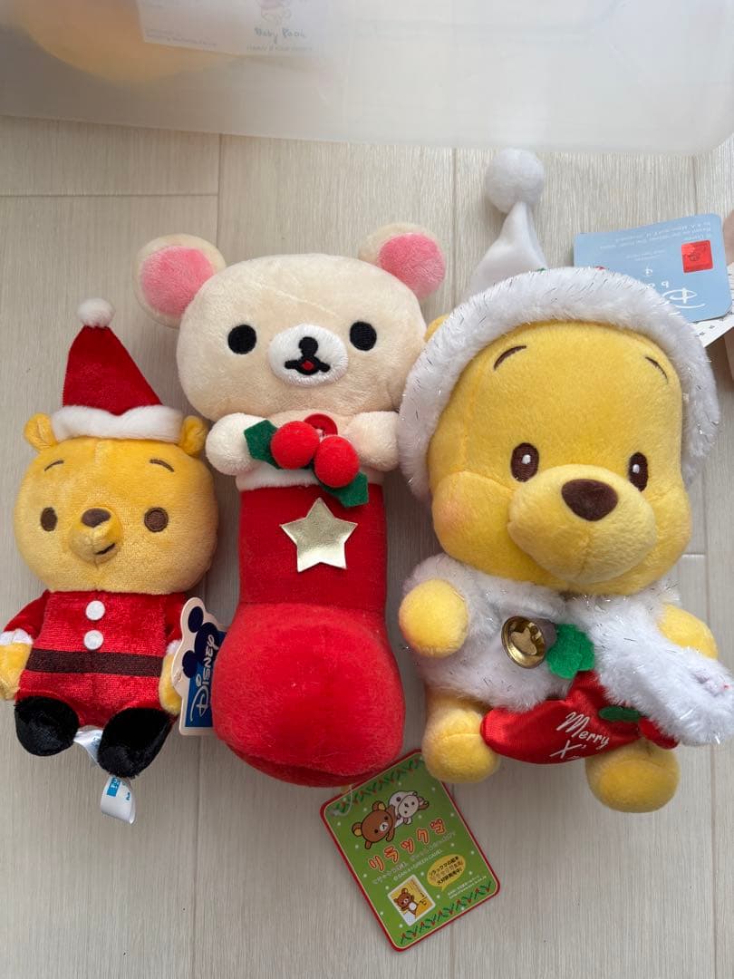 クリスマスプーさんぬいぐるみ　まとめ8点セット