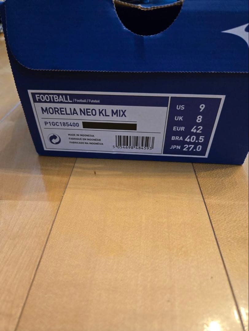 【新品未使用】Mizuno Morelia NEO KL MIX