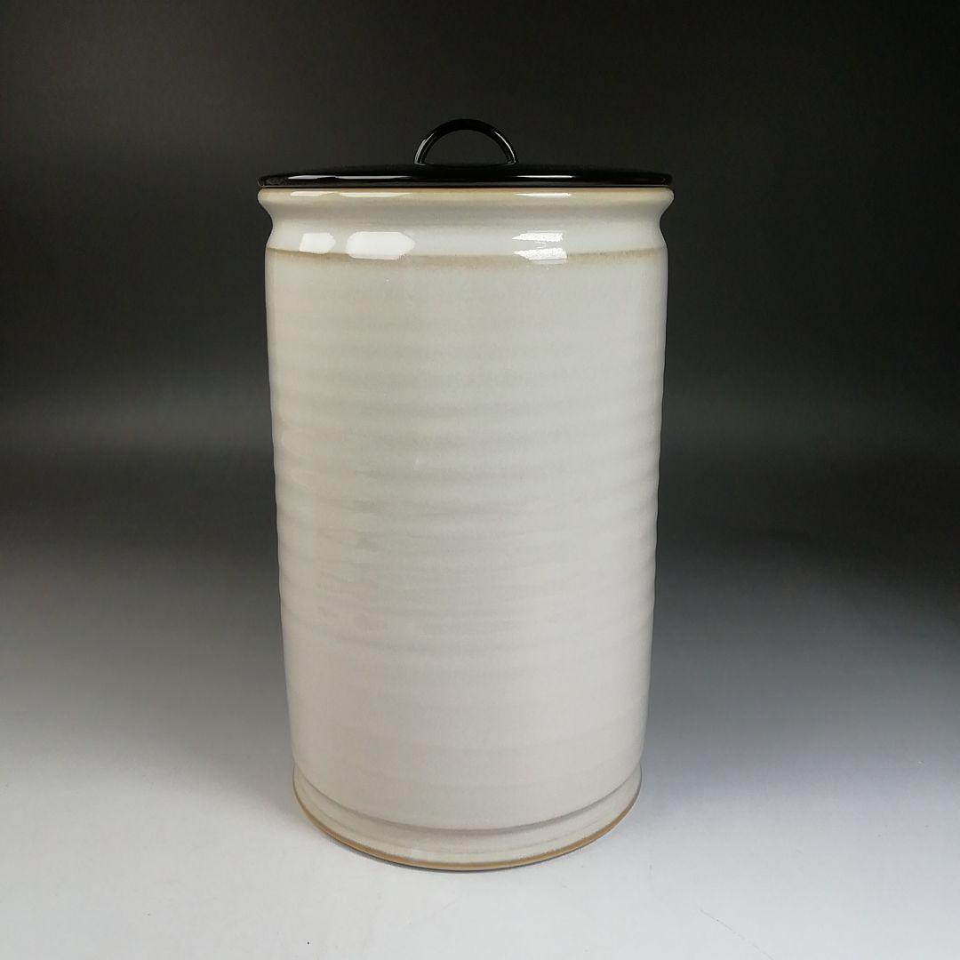 Ｗ７４　水指　『白磁　和蘭陀』『細水指』『加藤藤山 造』　共箱　茶道具