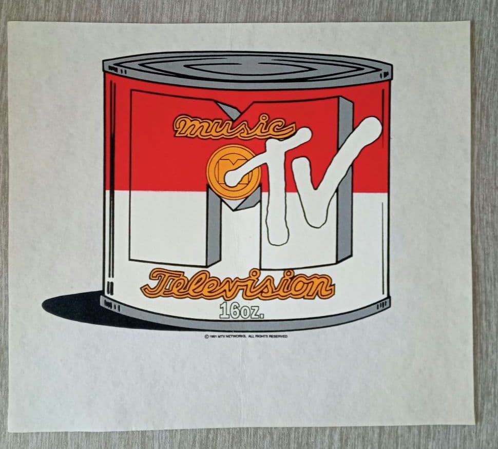 1990年代 musicＴＶ(USA)Ｔシャツ グラフィックデザイン画