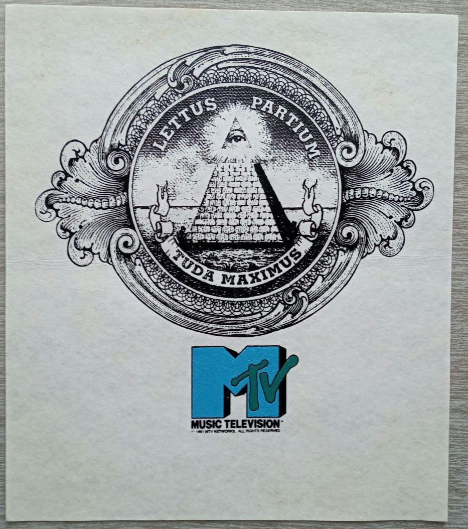 1990年代 musicＴＶ(USA)Ｔシャツ グラフィックデザイン画